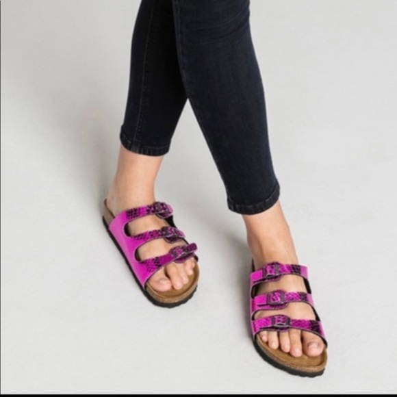 Birkenstock Florida Fiuscha Pink Birko-Flor 37 N 🌷🌸 - Picture 2 of 8